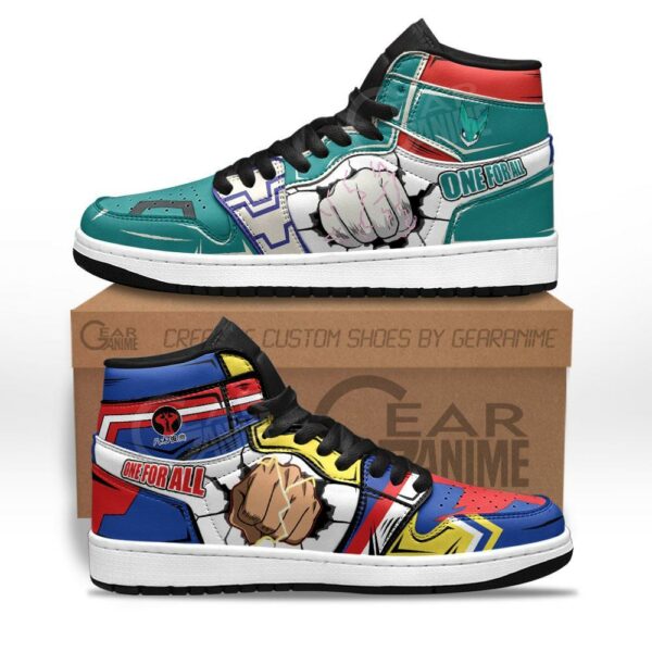 All Might and Deku Sneakers Custom Anime My Hero Academia Shoes 1