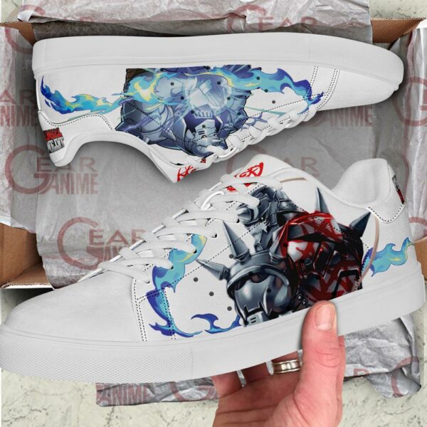 Alphonse Elric Skate Shoes Fullmetal Alchemist Custom Anime Shoes PN10 2