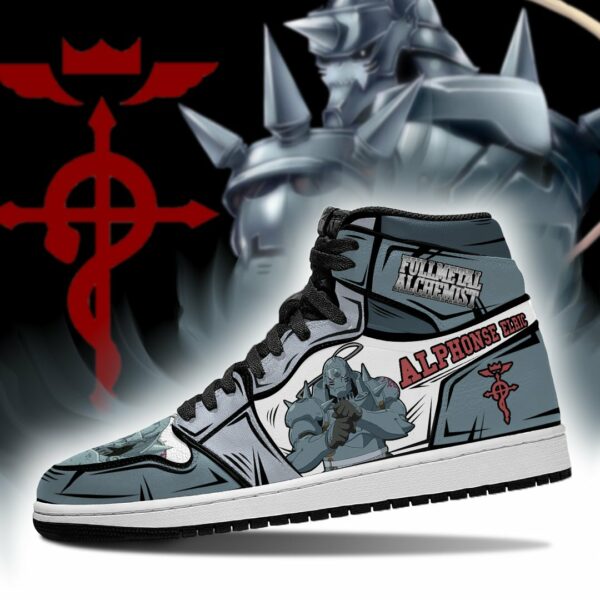 Alphonse Elric Sneakers Fullmetal Alchemist Anime Custom Shoes 3