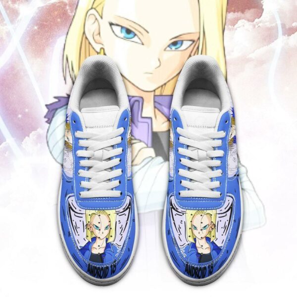 Android 18 Sneakers Custom Dragon Ball Anime Shoes Fan Gift PT05 2