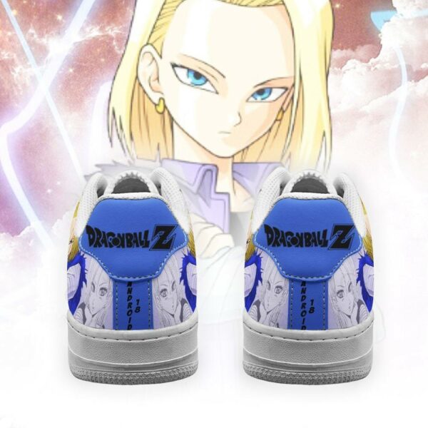 Android 18 Sneakers Custom Dragon Ball Anime Shoes Fan Gift PT05 3