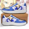 Android 18 Sneakers Custom Dragon Ball Anime Shoes Fan Gift PT05 6