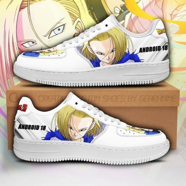 Android 18 Sneakers Custom Dragon Ball Z Anime Shoes PT04 1