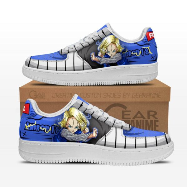 Android 18 Air Sneakers Custom Anime Dragon Ball Shoes 1