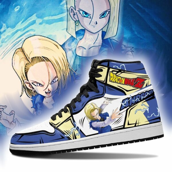 Android 18 Sneakers Dragon Ball Super Anime Shoes Custom MN04 3