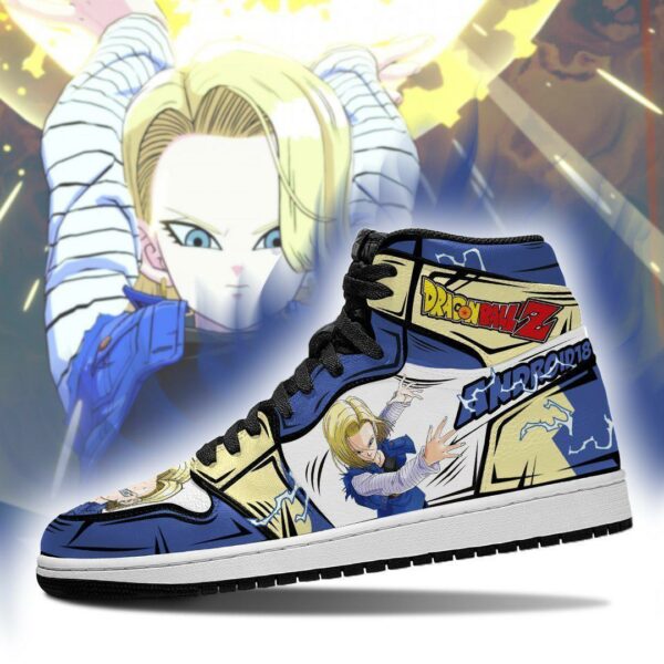 Android 18 Sneakers Dragon Ball Z Anime Shoes Fan Gift MN04 3