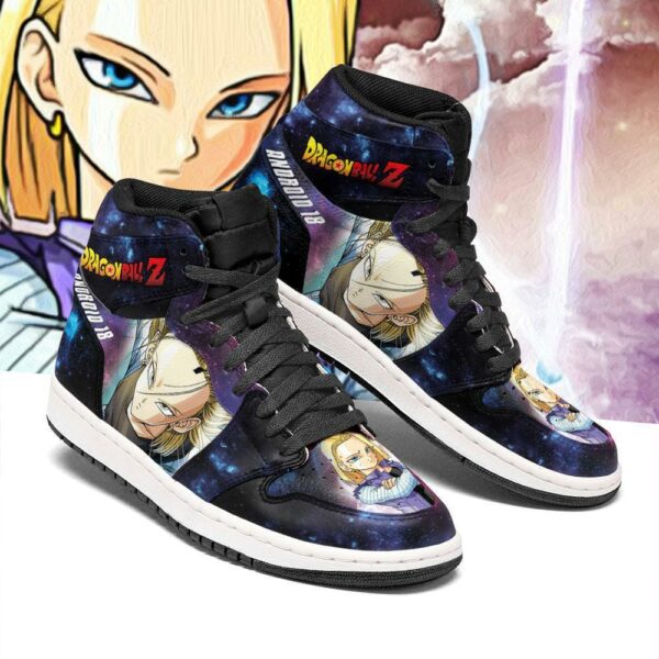 Android 18 Sneakers Galaxy Dragon Ball Z Custom Anime Shoes Fan PT04 2