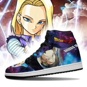 Android 18 Sneakers Galaxy Dragon Ball Z Custom Anime Shoes Fan PT04 5