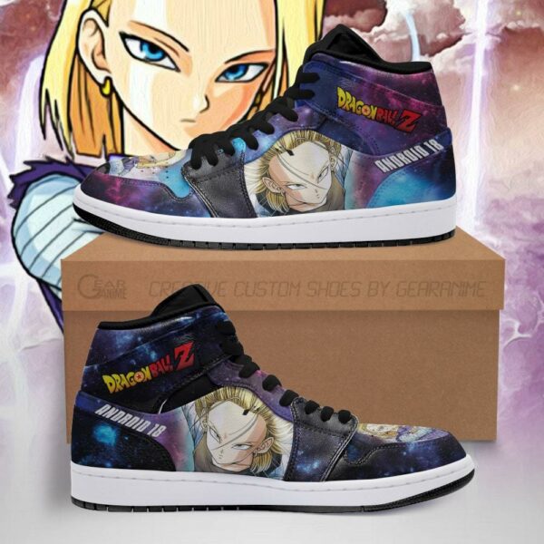 Android 18 Sneakers Galaxy Dragon Ball Z Custom Anime Shoes Fan PT04 1