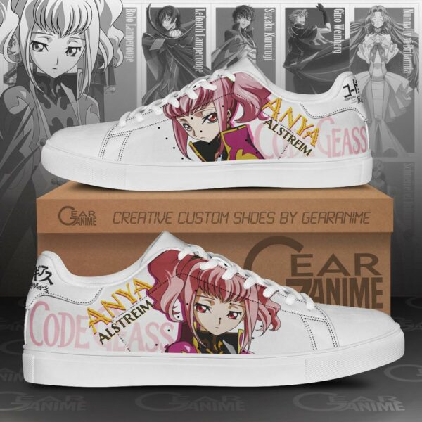 Code Geass Anya Alstreim Skate Shoes Custom Anime Shoes 1