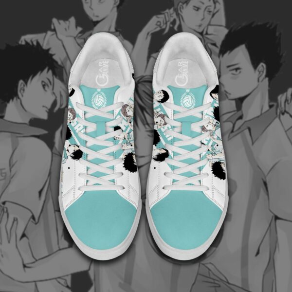 Haikyu Aoba Johsai Skate Shoes Black Haikyu!! Custom Anime Shoes 4