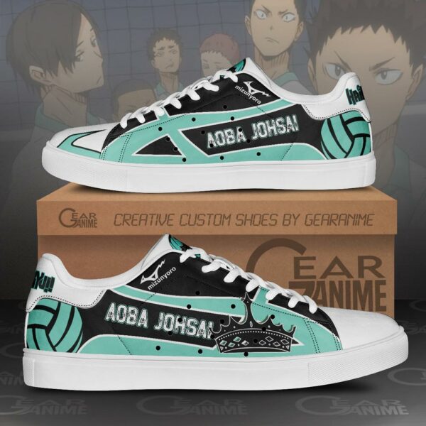 Aoba Johsai High Skate Shoes Haikyuu Anime Custom Shoes PN10 1