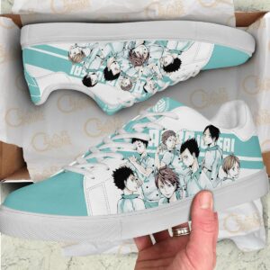 Haikyu Aoba Johsai Skate Shoes Black Haikyu!! Custom Anime Shoes 6