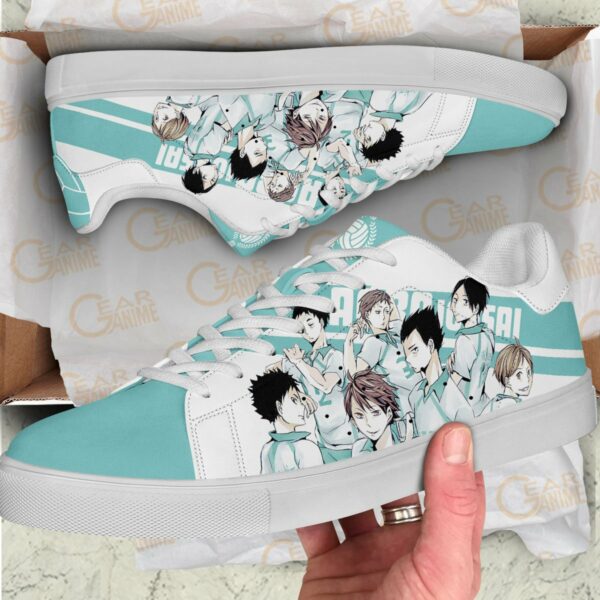 Haikyu Aoba Johsai Skate Shoes Black Haikyu!! Custom Anime Shoes 3