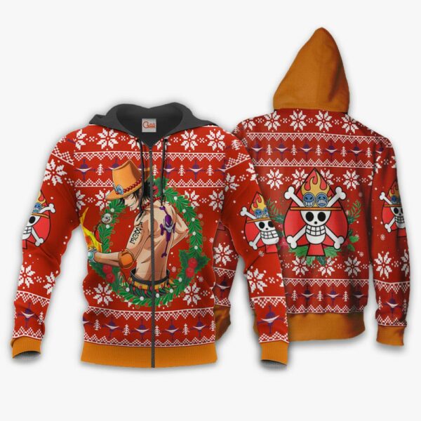 Portgas Ace Ugly Christmas Sweater One Piece Anime Xmas Gift VA10 2