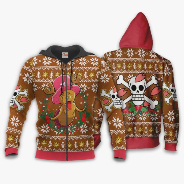 Happy Chopper Ugly Christmas Sweater One Piece Anime Xmas Gift VA10 2