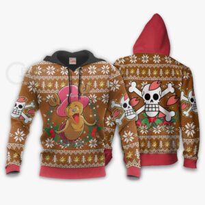 Happy Chopper Ugly Christmas Sweater One Piece Anime Xmas Gift VA10 7