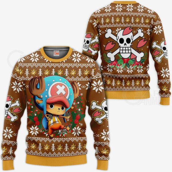 Tony Tony Chopper Ugly Christmas Sweater One Piece Anime Xmas Gift VA10 1