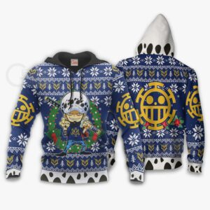 Trafalgar Law Ugly Christmas Sweater One Piece Anime Xmas Gift VA10 7