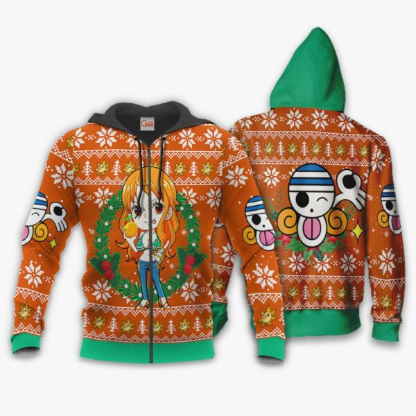 Nami Ugly Christmas Sweater One Piece Anime Xmas Gift VA10 2