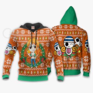 Nami Ugly Christmas Sweater One Piece Anime Xmas Gift VA10 7