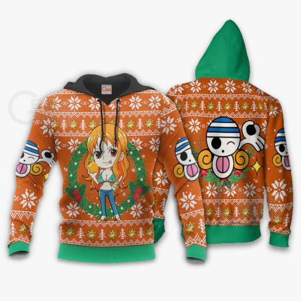 Nami Ugly Christmas Sweater One Piece Anime Xmas Gift VA10 3