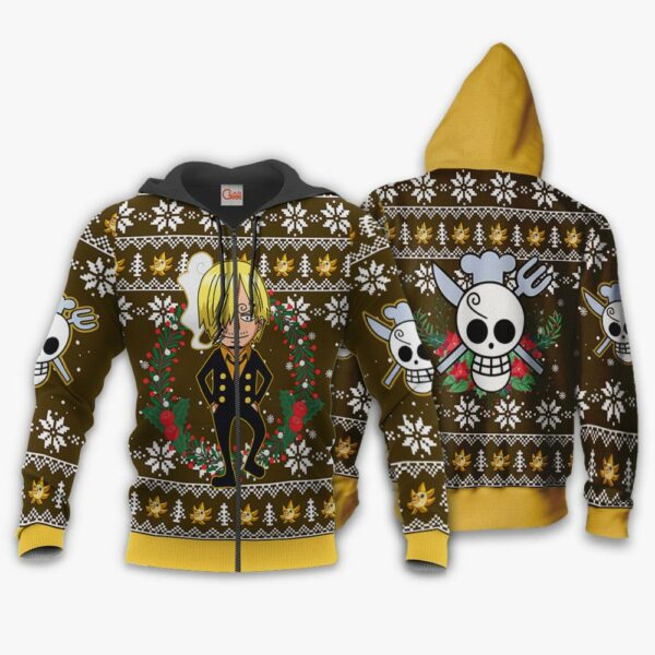 Sanji Ugly Christmas Sweater One Piece Anime Xmas Gift VA10 2