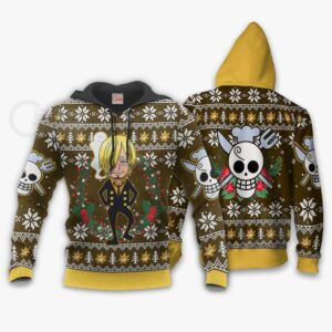 Sanji Ugly Christmas Sweater One Piece Anime Xmas Gift VA10 7