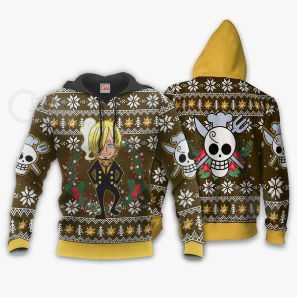 Sanji Ugly Christmas Sweater One Piece Anime Xmas Gift VA10 3