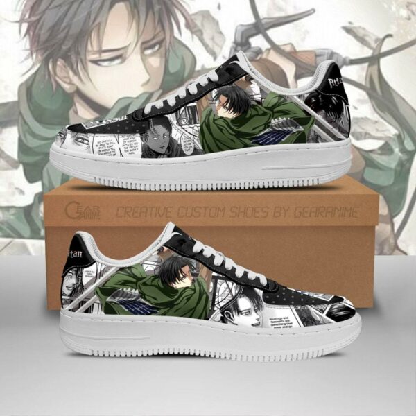 AOT Levi Sneakers Attack On Titan Anime Shoes Mixed Manga 1