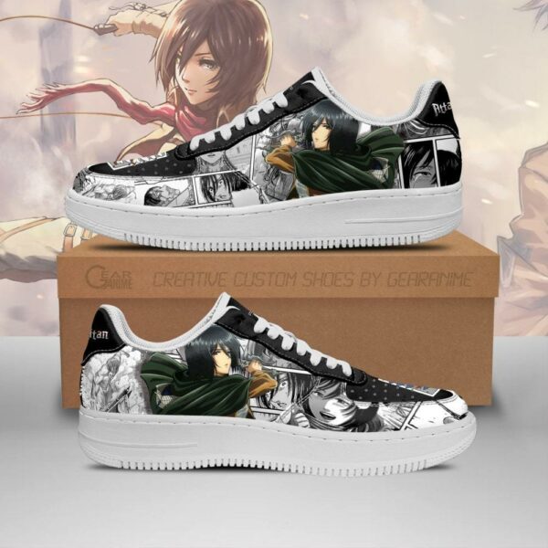 AOT Mikasa Sneakers Attack On Titan Anime Shoes Mixed Manga 1