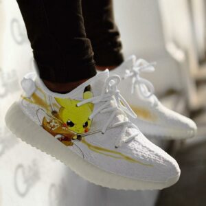 AOT Mashup Pikachu Shoes Pokemon Anime Sneakers TT11 6