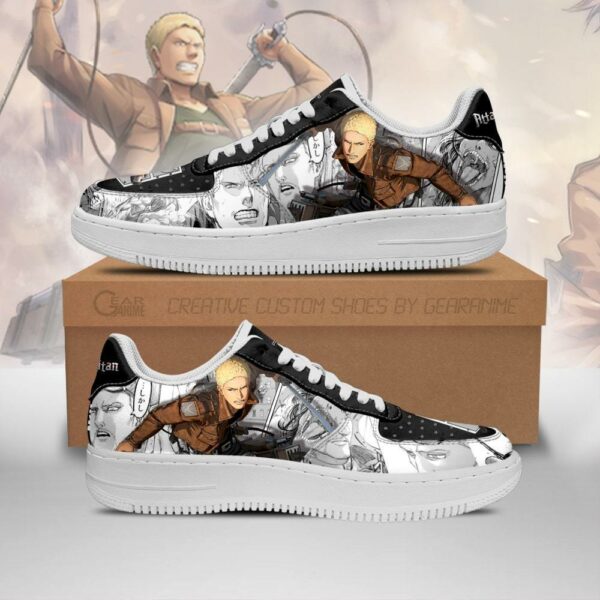 AOT Reiner Sneakers Attack On Titan Anime Manga Shoes 1