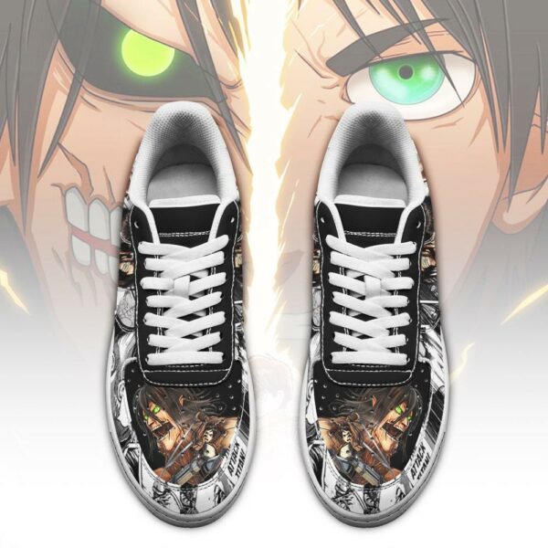 AOT Titan Eren Sneakers Attack On Titan Anime Manga Shoes 2