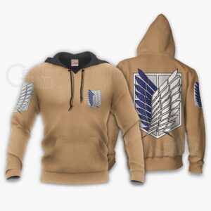 AOT Wings Of Freedom Scout Shirt Costume Attack On Titan Hoodie Sweater 12