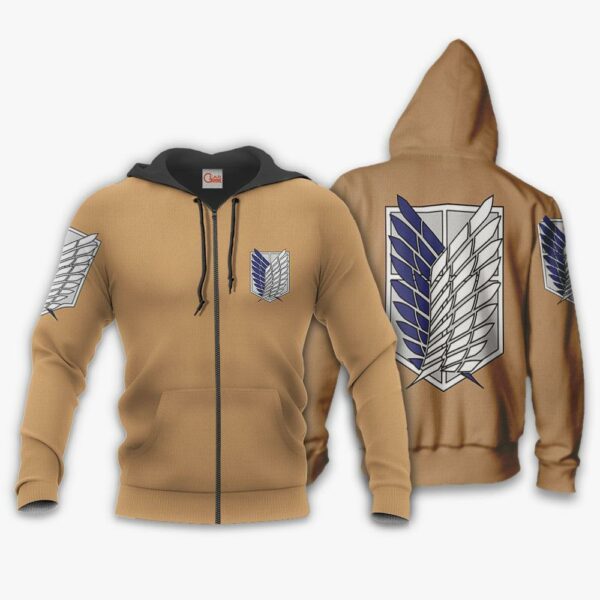 AOT Wings Of Freedom Scout Shirt Costume Attack On Titan Hoodie Sweater 2