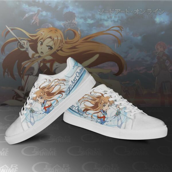 Yuuki Asuna Skate Shoes Sword Art Online Anime Shoes PN10 3