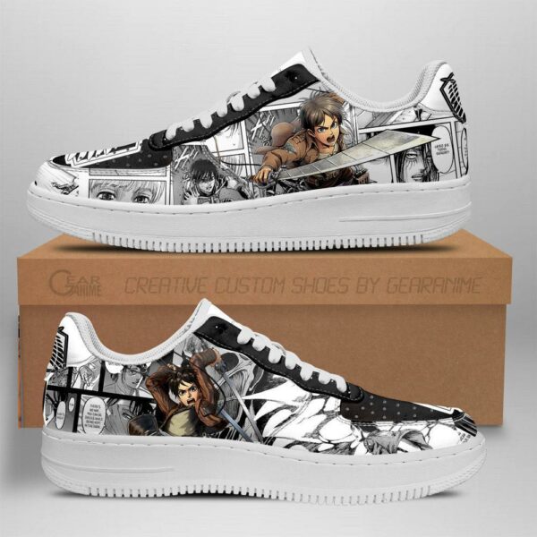 Attack On Titan Sneakers Manga Anime Shoes Fan Gift Idea TT04 1