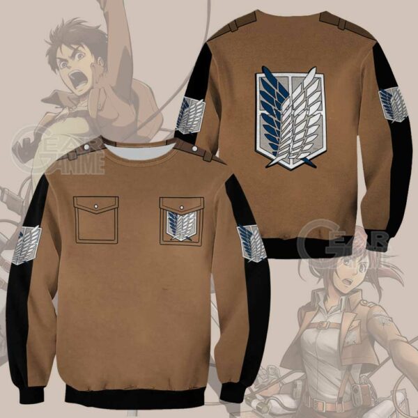 Attack on Titan Scout Jacket Cloak Costume Anime Shirt 2