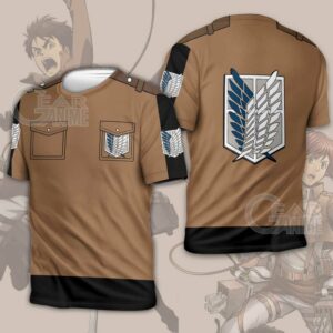 Attack on Titan Scout Jacket Cloak Costume Anime Shirt 7