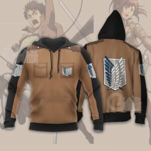 Attack on Titan Scout Jacket Cloak Costume Anime Shirt 8