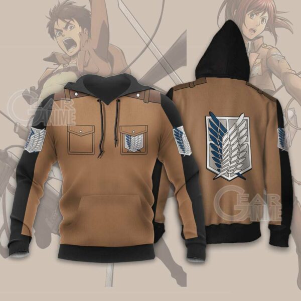 Attack on Titan Scout Jacket Cloak Costume Anime Shirt 4