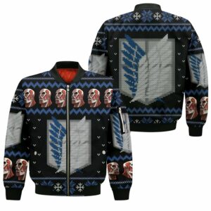 Attack On Titan Shirt Scout Ugly Christmas Sweater Jacket Costume 10