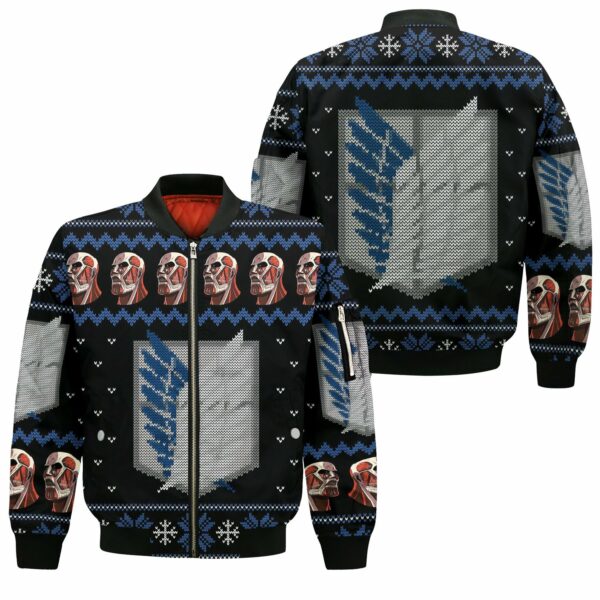 Attack On Titan Shirt Scout Ugly Christmas Sweater Jacket Costume 4