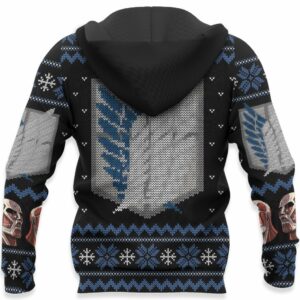 Attack On Titan Shirt Scout Ugly Christmas Sweater Jacket Costume 12