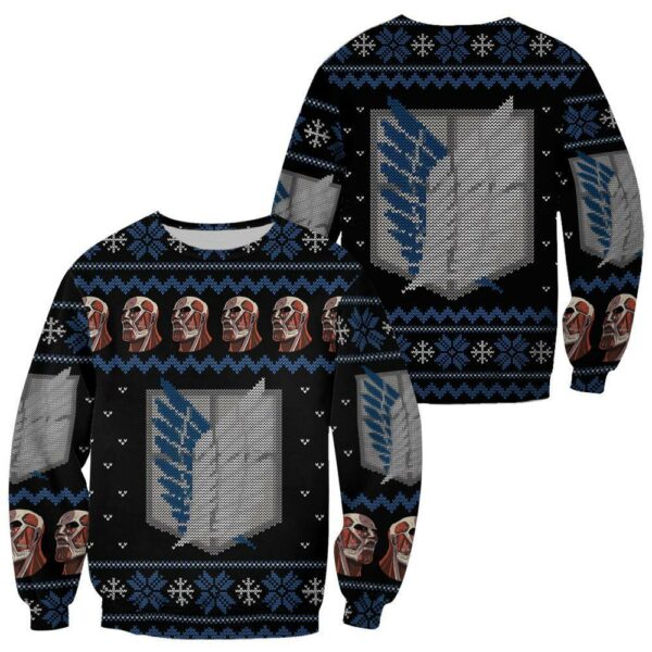 Attack On Titan Shirt Scout Ugly Christmas Sweater Jacket Costume 1