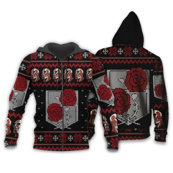 Attack On Titan Ugly Christmas Sweater Garrison Xmas Gift Custom Clothes 2