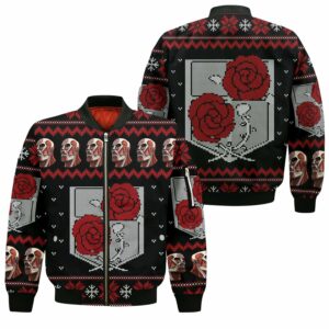 Attack On Titan Ugly Christmas Sweater Garrison Xmas Gift Custom Clothes 10