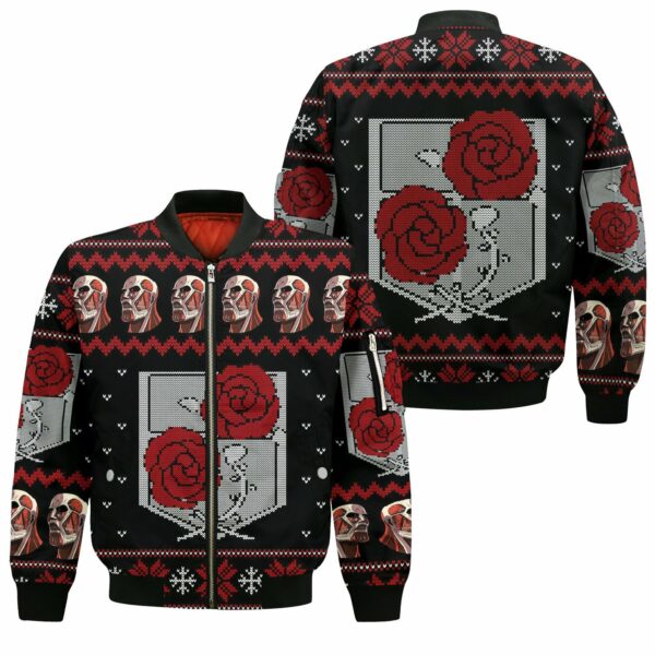 Attack On Titan Ugly Christmas Sweater Garrison Xmas Gift Custom Clothes 4