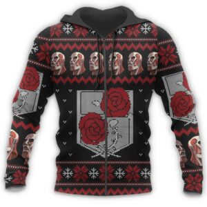 Attack On Titan Ugly Christmas Sweater Garrison Xmas Gift Custom Clothes 13